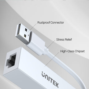 USB 2.0 to Ethernet Adapter in new White Edition